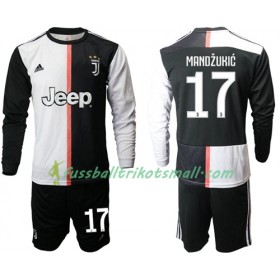 Fußballtrikots Juventus Turin Mandzukic 17 Kinder 2019-2020 Langarm Heimtrikotsatz kaufen